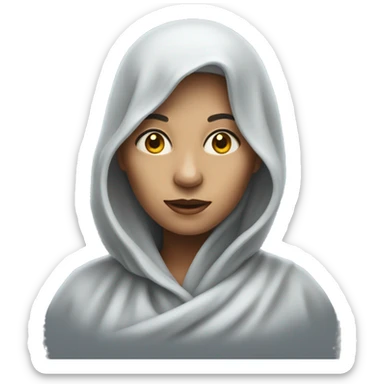 Realistic Ghostly woman sticker