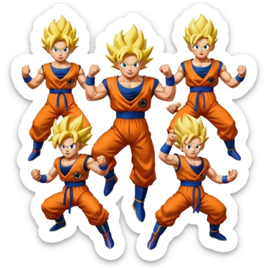 Dragon ball z Kai season 1 2 3 4 5 6 7 8 9 10  sticker