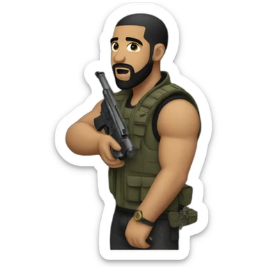 Drake with gun sticker