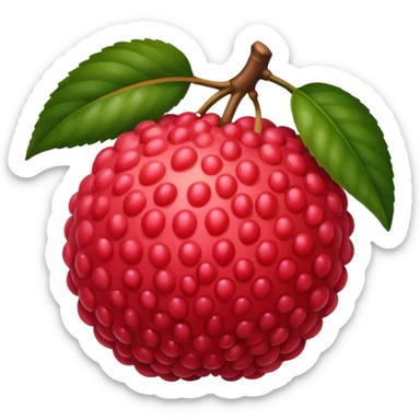 Lychee emoji sticker