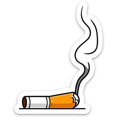 Cigarette sticker