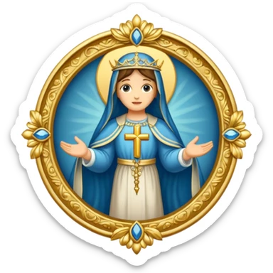 ave maria's emblem  sticker