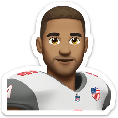 Football lightskin player as my husband  sticker