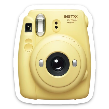 light yellow instax mini sticker