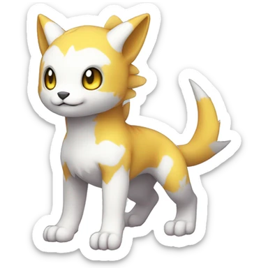 cute kawaii cool Digimon-Fakemon-animal full body sticker