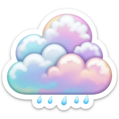 Can you make it more abstract and with pastel colors? sticker