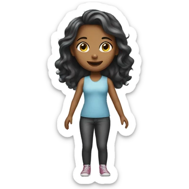 Girl going on her first movie shoot  sticker