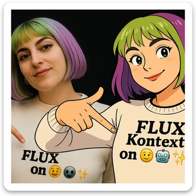 replace replicate to emojis and make the background black  sticker