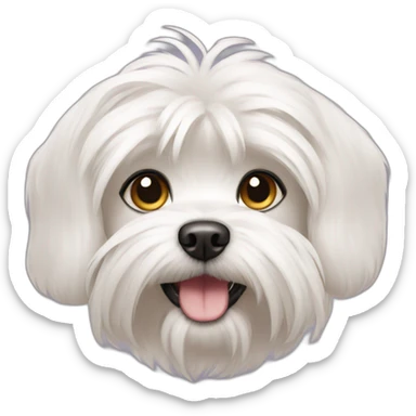 Maltese dog sticker
