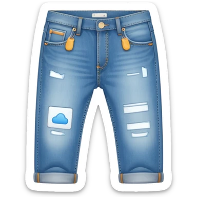 sky-blue jeans sticker