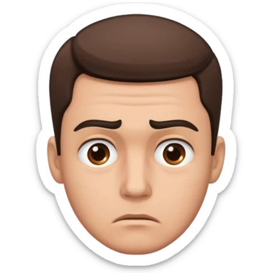 Overwhelmed man sticker