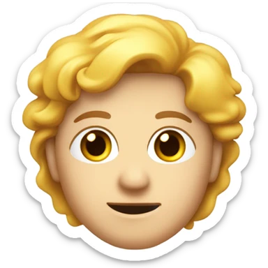 Oberkörper mit Blumenstrauß vor dem Gesicht  sticker