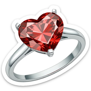 Heart-shaped Diamond Engagement Ring in Platinum, Tiffany sticker