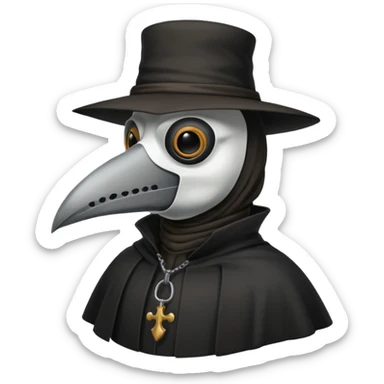 Plague doctor sticker
