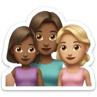 two sisters and a baby brother sticker