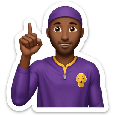 kobe bryant fist pump sticker