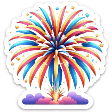 Fireworks fireworks sticker