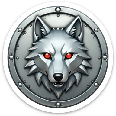 Witcher wolf medallion sticker