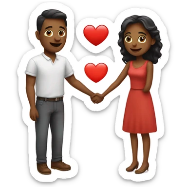 A couple in love sticker