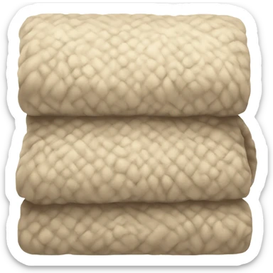 Beige cozy blanket sticker
