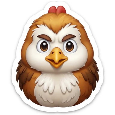 chicken crying sticker