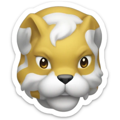 Icon of an auction house from Pokemon, stylistic features from Pokemon should be present and it is clear that auctions are held there sticker