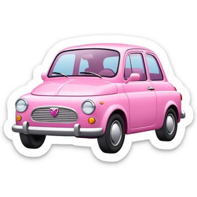 Pink car 13 sticker