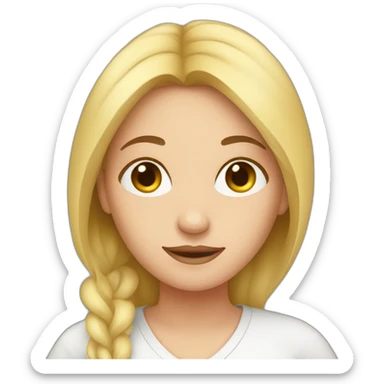 white woman planning pregnancy sticker