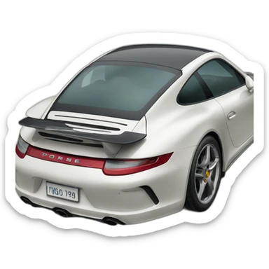 porshe car sticker