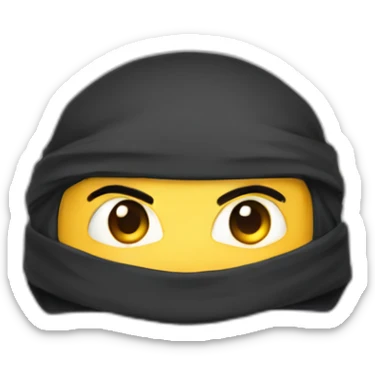 cute-ninja-face sticker