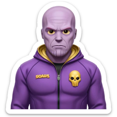 Thanos player 230 squid game sticker