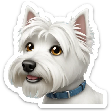 Westie dog sticker