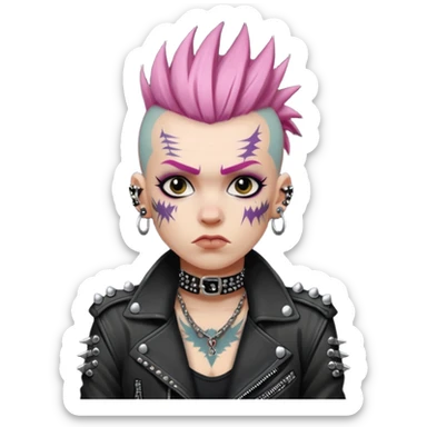 a punk rocker sticker