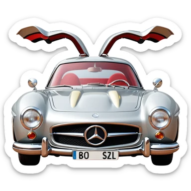 Mercedes 300 sl gullwing  sticker