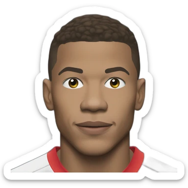 kylian mbappé qui souleve la ligue des champions sticker