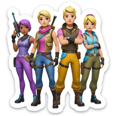 Pavos de fortnite  sticker