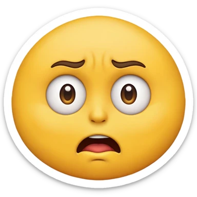 Concerned Emoji sticker