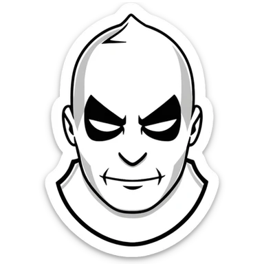 badman villain character sticker