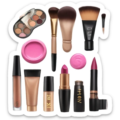 High end makeup products  sticker