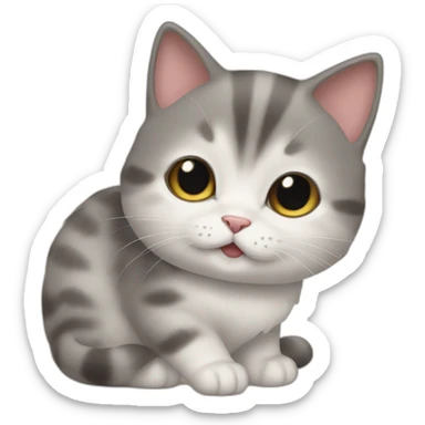Un petit chat  mignon sticker