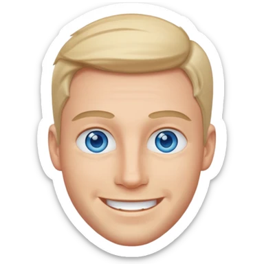 About me male handsome sticker