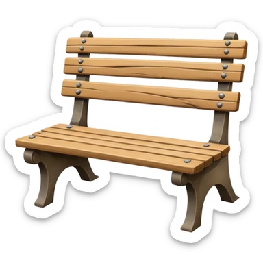 Park bench sticker
