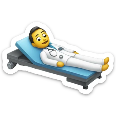 science person lying down sticker