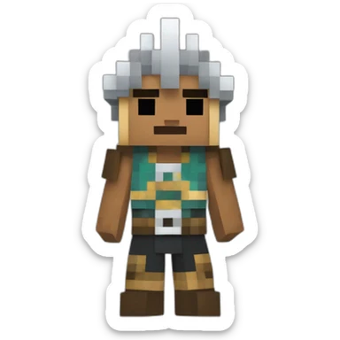 guerrero minecraft sticker