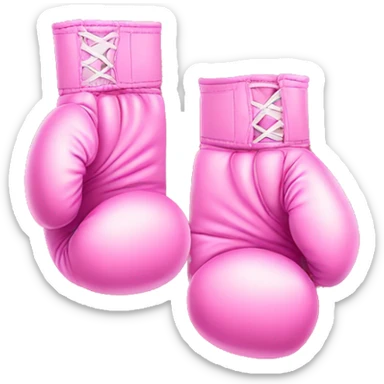 Pink boxing gloves sticker