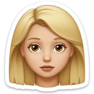 Dirty blonde girl  sticker