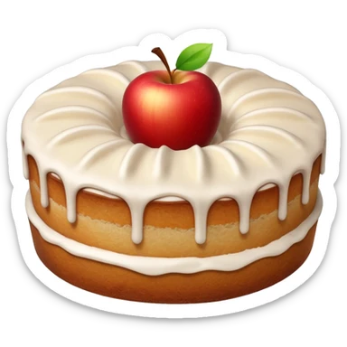 An aesthetic Apple cake 🍎🎂 sticker