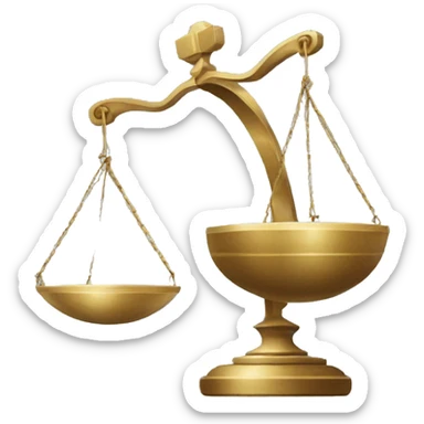 a balance of justice sticker