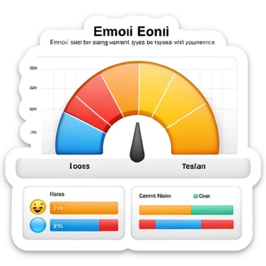 Please make a PPT slide emoji with charts and text inside.  sticker