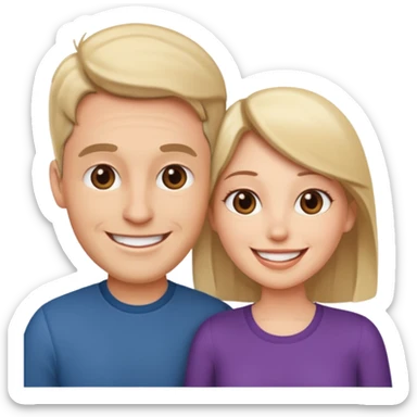 husband and wife talking sticker